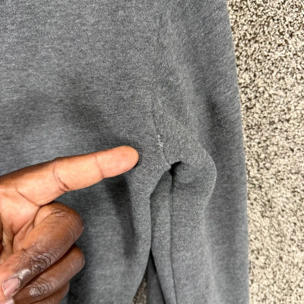 Polo Ralph Lauren Hoodie Mens M Gray Fleece Lined Ski Bear Sweatshirt Pockets